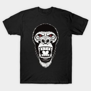 Angry Gorilla Head T-Shirt